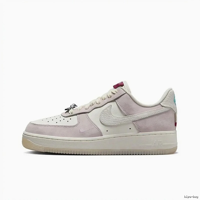 Nike Air Force 1 Retro Style Pink and White Shoes