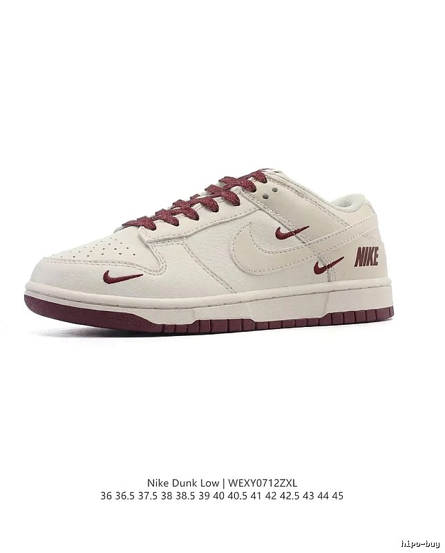 Nike Dunk Low simple style white shoes