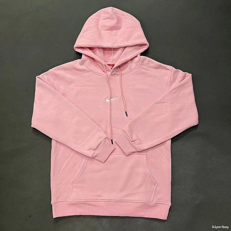 Nike Small Chest-Logo Detail Small-Logo Detail Pink Zip Hoodie Gift Ready Swoosh