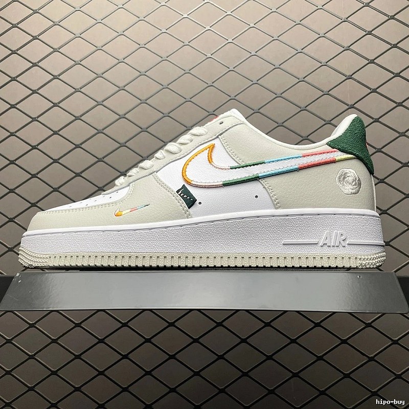 Nike White with Multicolor Accents Court Low-Top Sneakers with Clean Low Profile