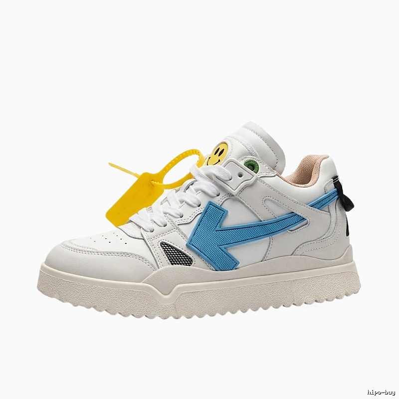 Off-White blue and white casual sports shoes