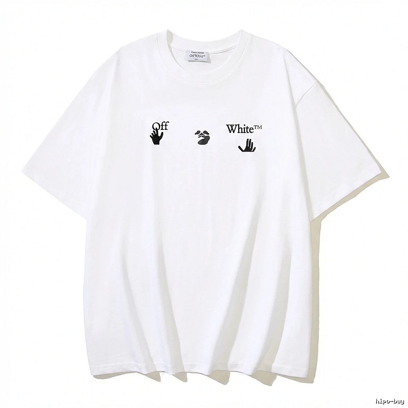 Off-White Gesture Style White T-shirt