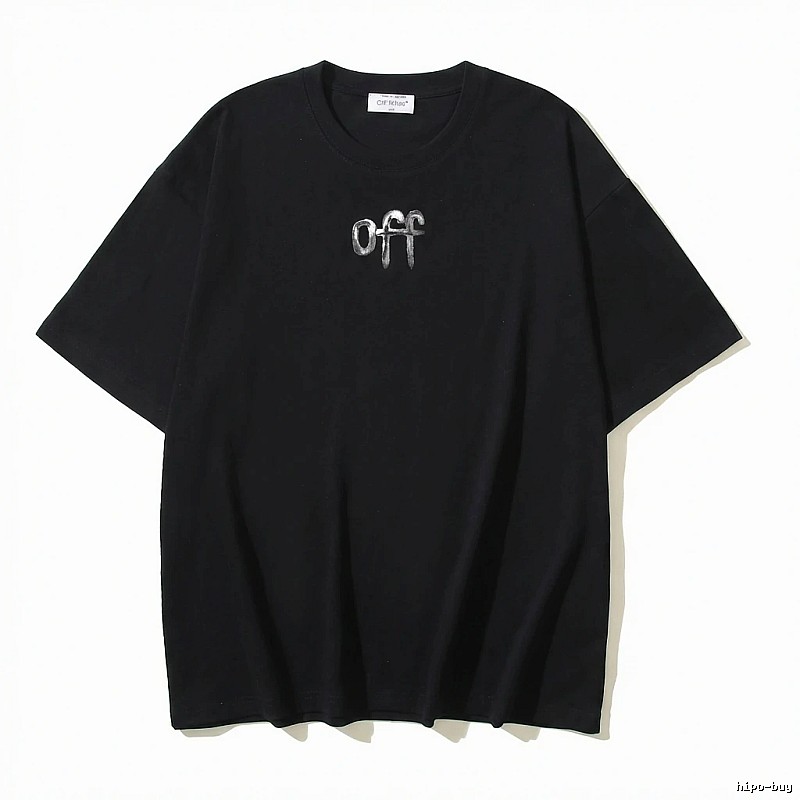 Off-White letter-style black T-shirt