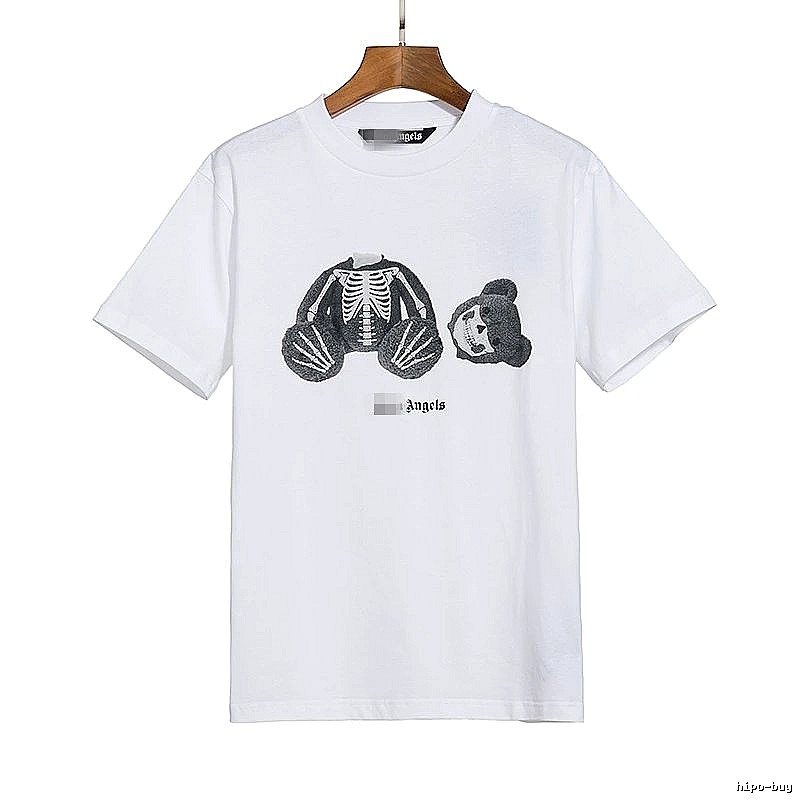 Palm Angels Classic Bear graphic T-shirt White Colorful Bear with Travel-Friendly Style