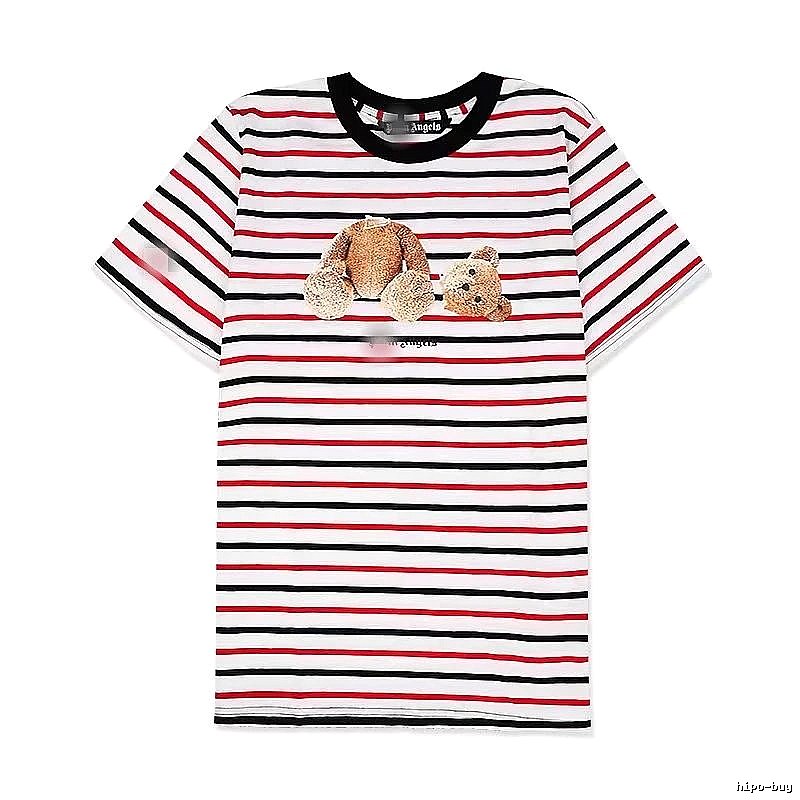 Palm Angels Lightweight Bear graphic T-shirt White Colorful Bear for Trend Styling