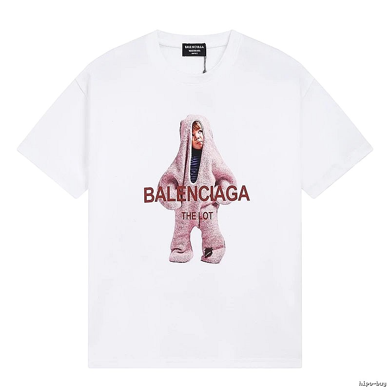 Parisian-style printed white T-shirt