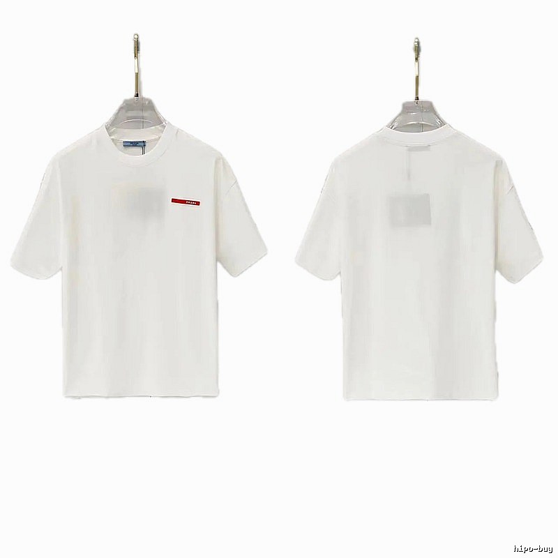 Prada Red Label Minimalist Style White Short-sleeved T-shirt