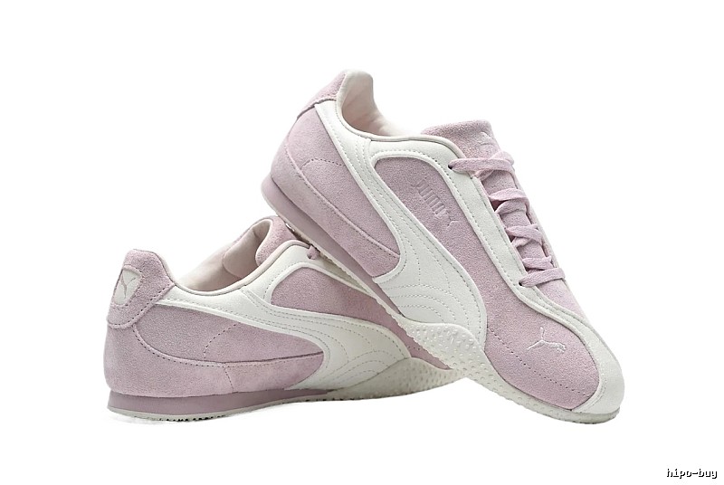 PUMA Retro Pink and White Athletic Shoes