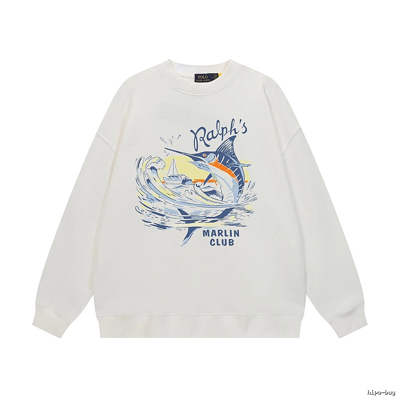 Ralph Lauren Marin Club White Sweatshirt