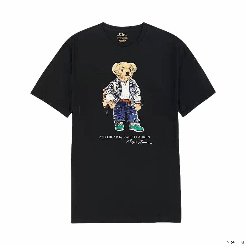Ralph Lauren Polo Bear Trendy Cool Black T-shirt
