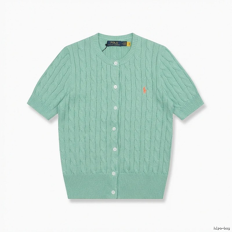 Ralph Lauren Polo light green knitted cardigan