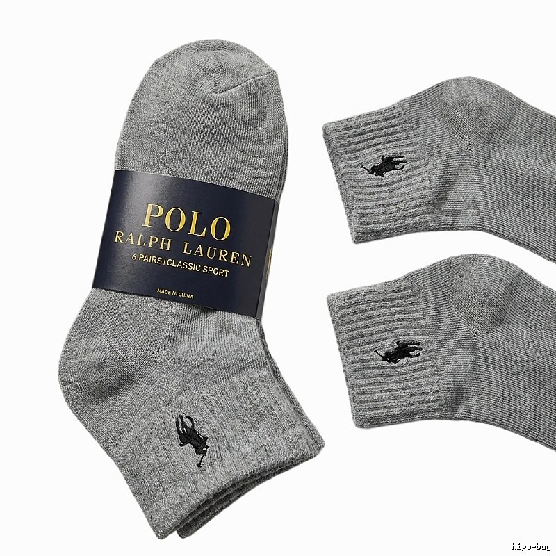 Ralph Lauren Polo Sporty Grey Socks