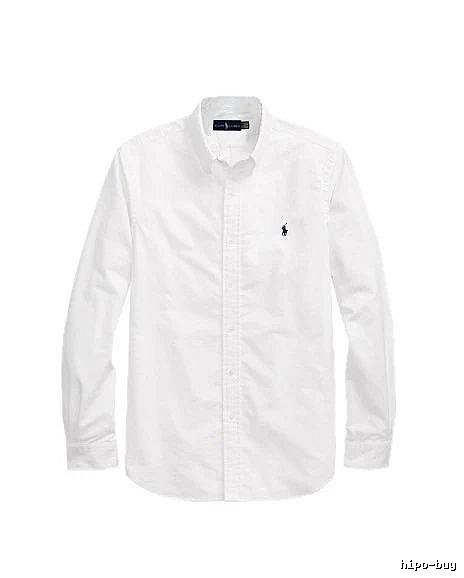 Ralph Lauren White Button-Down Shirt Casual Layering