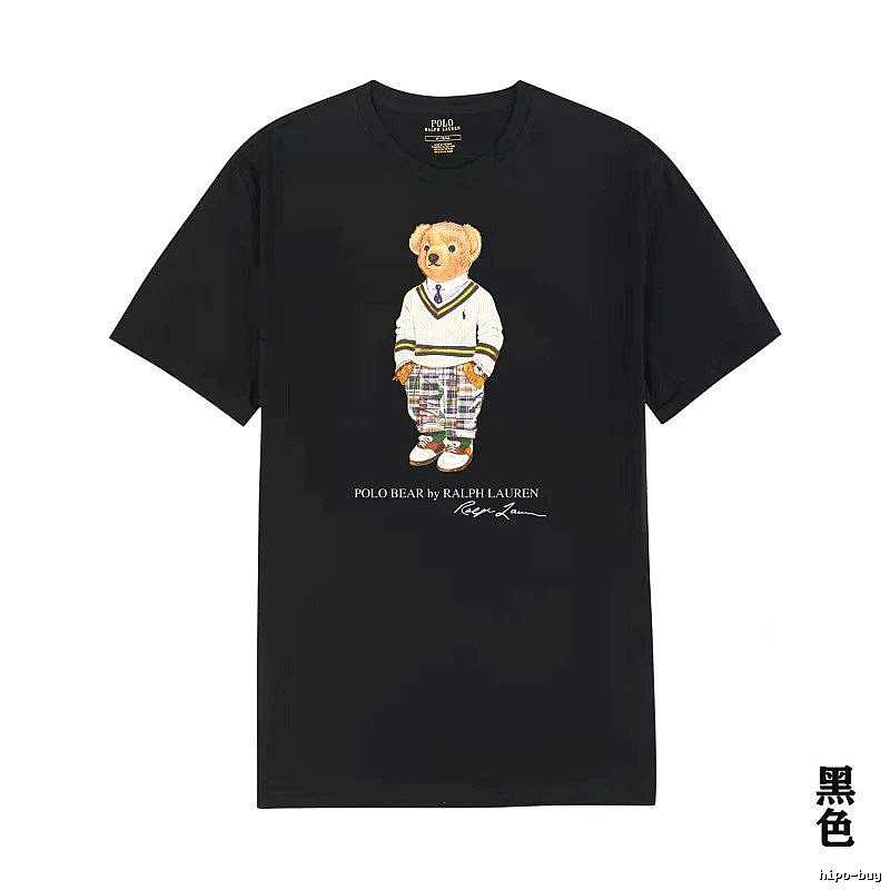 Ralph Lauren's Bear Series Black T-shirt