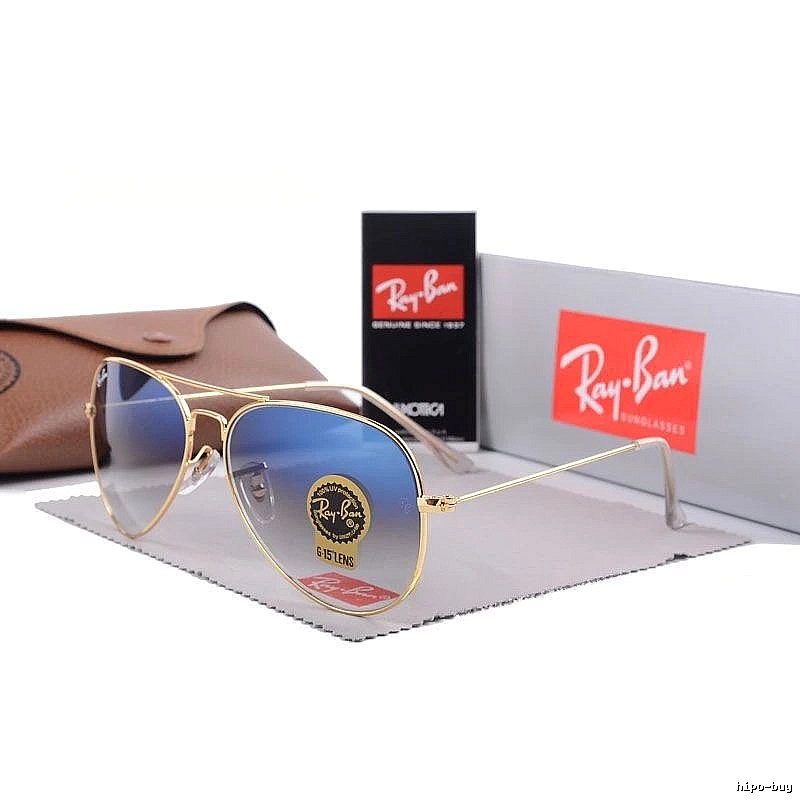 Ray-Ban Daily Aviator sunglasses Gold Tone Sunglasses with Visual Detail