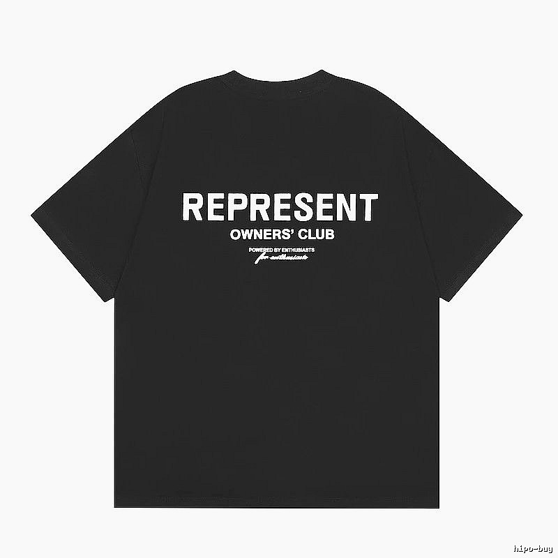 Represent Black Style 801 Owners Club T-Shirt Training Look Logo