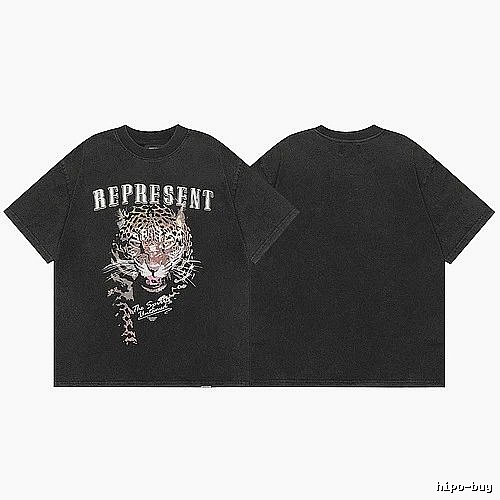 Represent Black Style 821 Owners Club T-Shirt Soft Neutral Logo