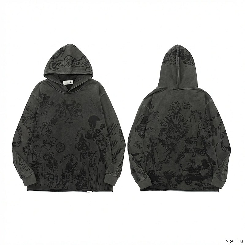 Represent Dark Retro Hoodie