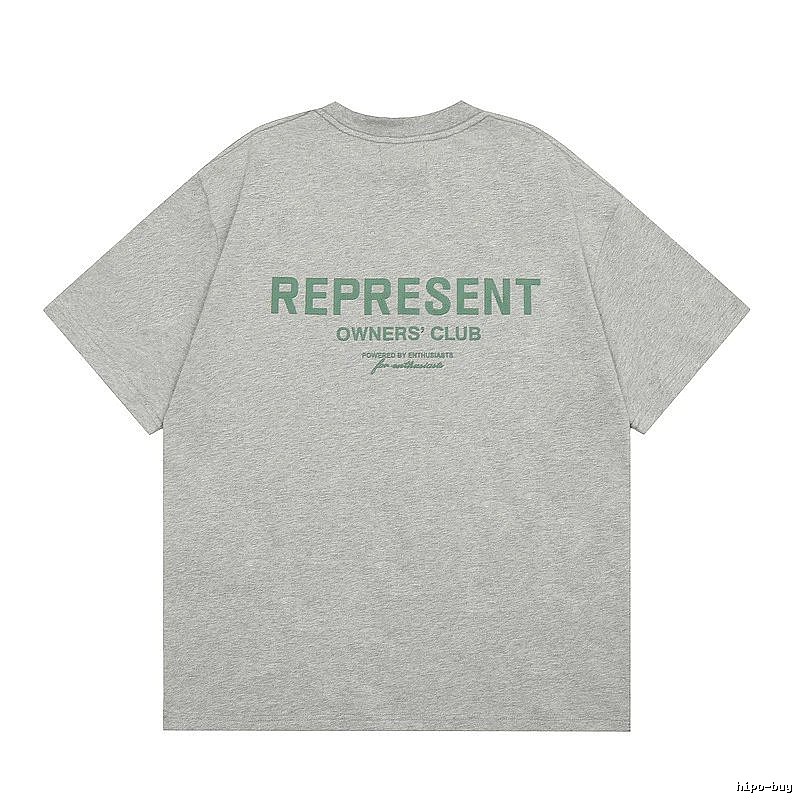 Represent Gray Style 801 Owners Club T-Shirt Casual Layering Logo