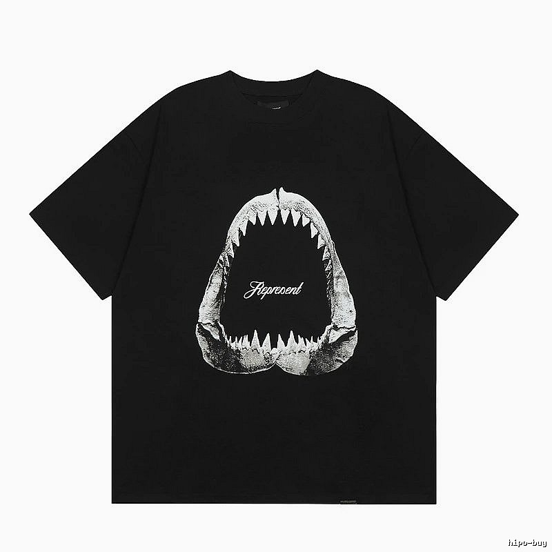 Represent Shark Jaw High Street Black Short Sleeve T-Shirt