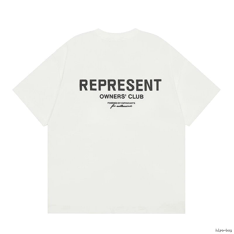 Represent White Style 801 Owners Club T-Shirt Color Pop Logo