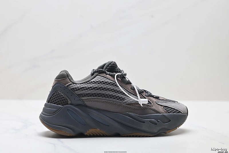 Retro-style Grey and Black Yeezy 700 Shoes