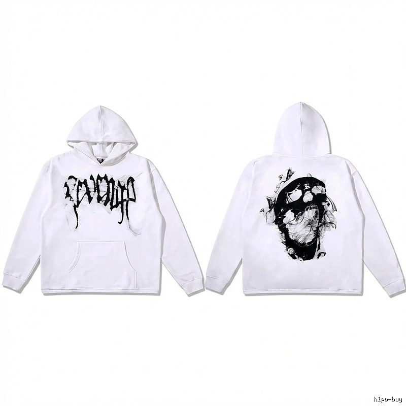 Revenge dark - style white hoodie