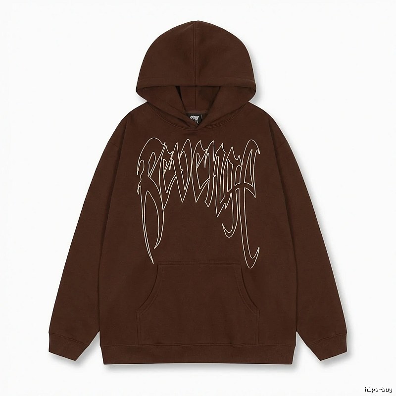 Revenge Gothic Style Dark Coffee Hoodie