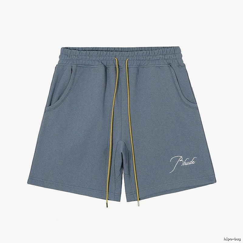 RHUDE casual style gray shorts