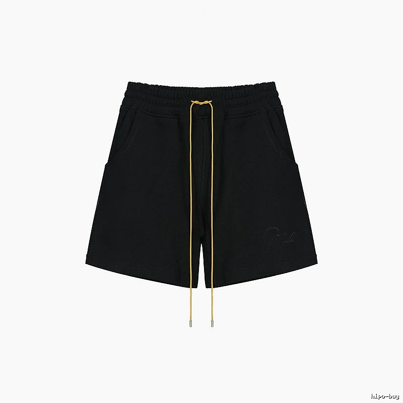 RHUDE minimalist black shorts