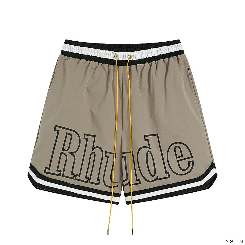 RHUDE sporty khaki shorts