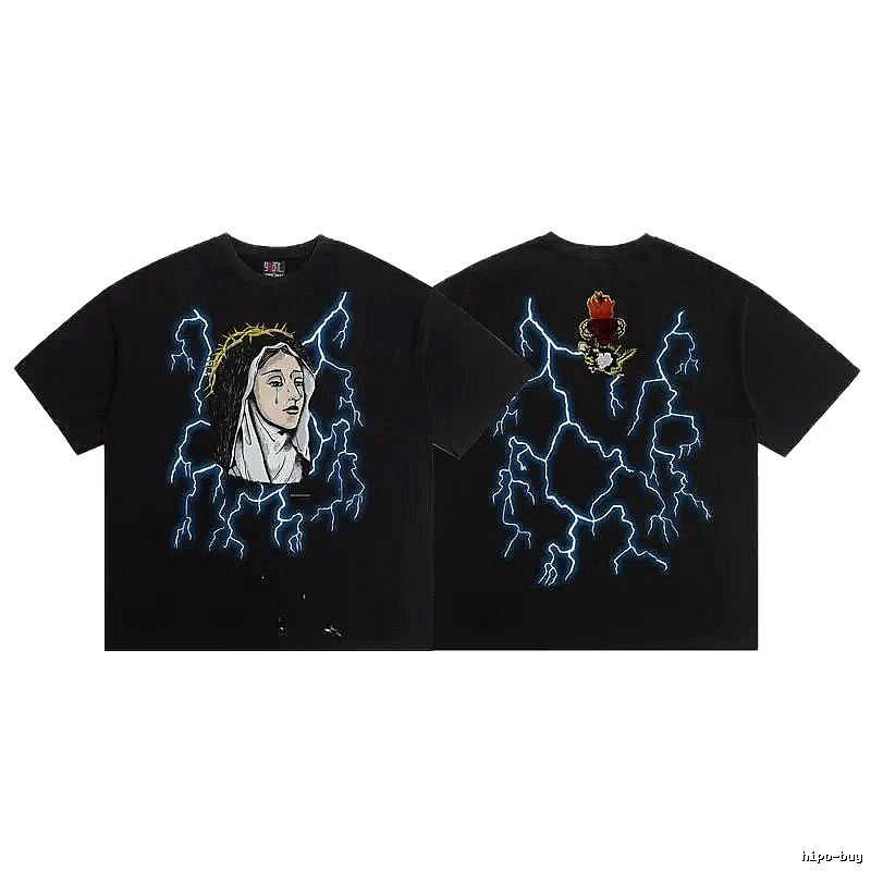 SAINT Our Lady of Lightning High Street Style Black T-Shirt