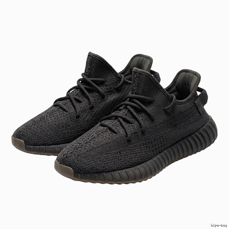 Simple-style black Yeezy 350 shoes