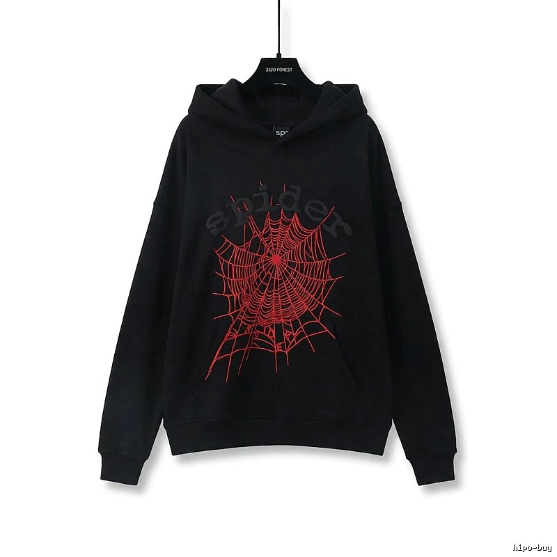 Sp5der cobweb - style black sweatshirt