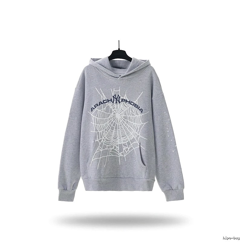 Sp5der Spider Series Grey Streetwear Sweatshirt