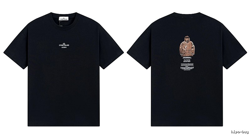 Stone Island Archive Series Street Style Black T-Shirt