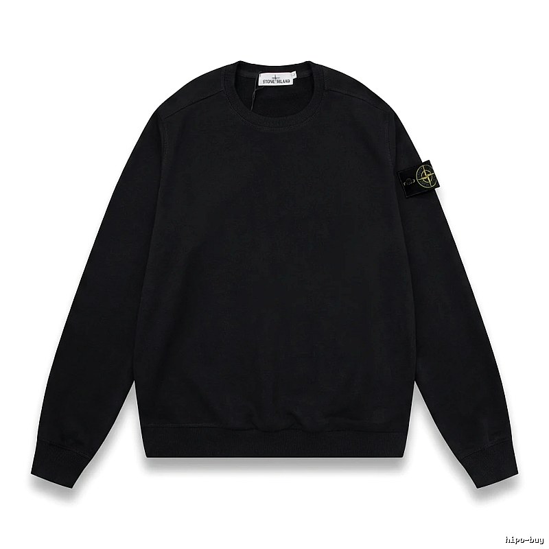 Stone Island basic black sweatshirt