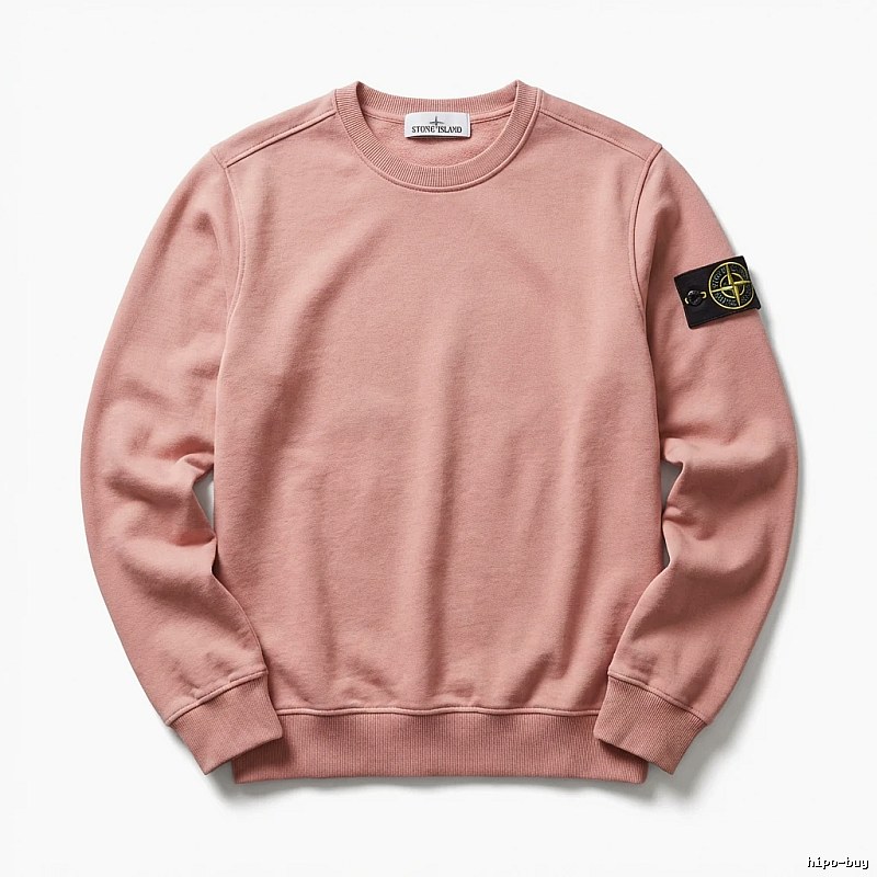 Stone Island basic simple style pink sweatshirt