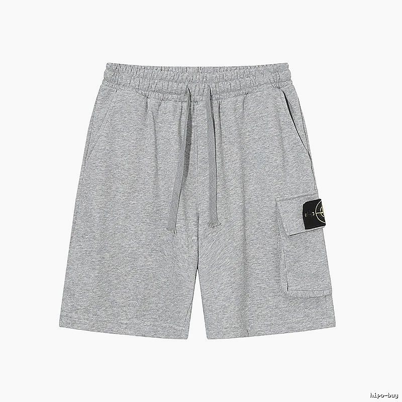 Stone Island Casual Workwear Style Gray Sweat Shorts