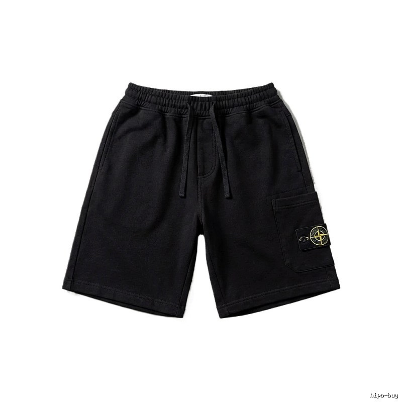 Stone Island functional style black shorts