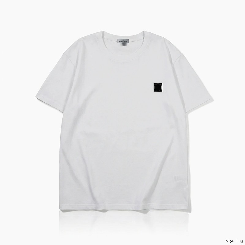 Stone Island minimalist style white T-shirt