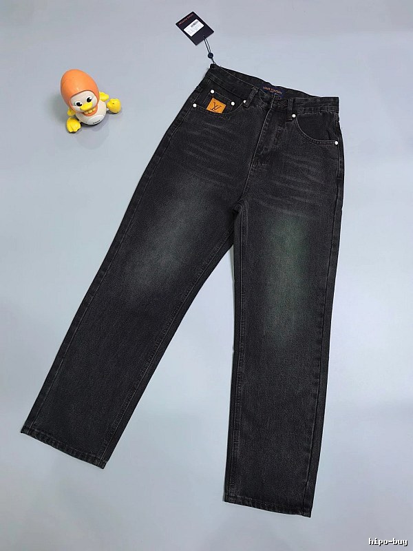 Straight Jeans in Black - clean dark wash and relaxed denim leg