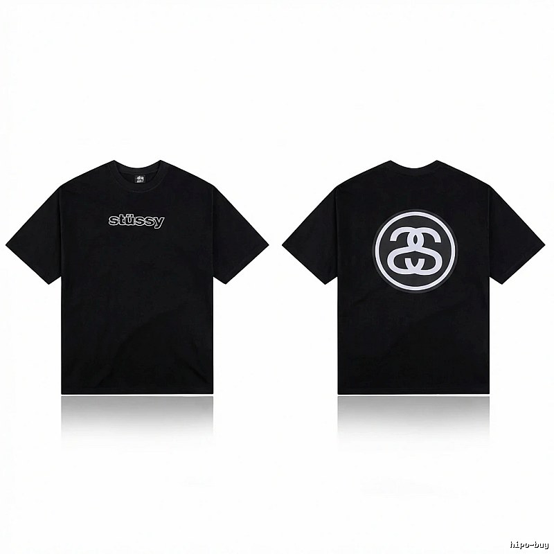 Stussy classic black T-shirt