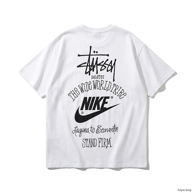 Stussy Co-branded Simple White T-shirt
