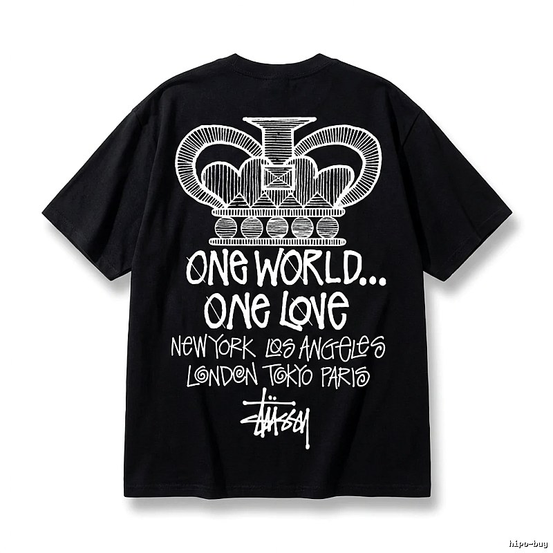 Stussy Crown Print Black T-shirt
