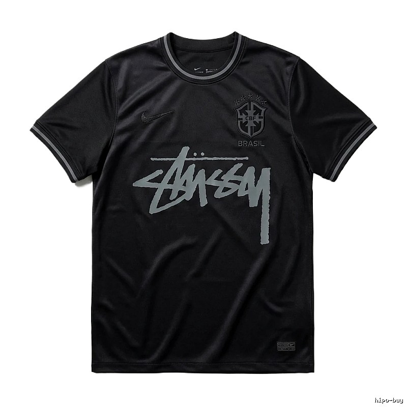 Stussy graffiti-style black T-shirt