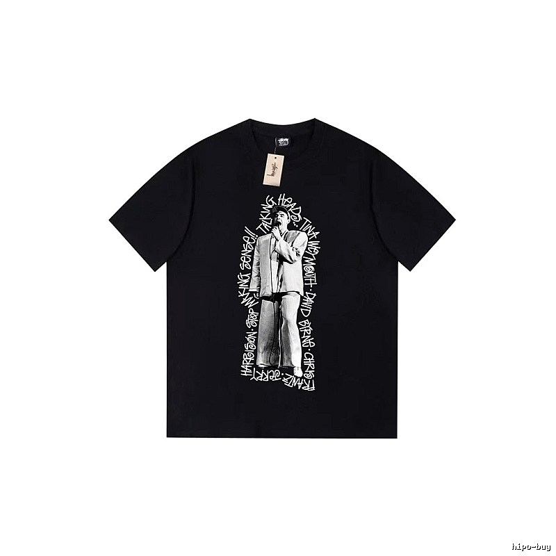Stussy Lightweight Graphic T-shirt Black White Stussy for Trend Styling