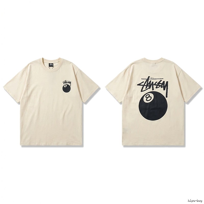Stussy No.8 Ball Series Retro-Style T-Shirt