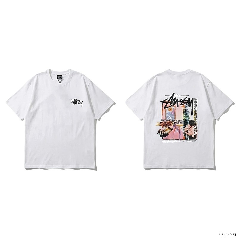 Stussy - printed casual white T - shirt