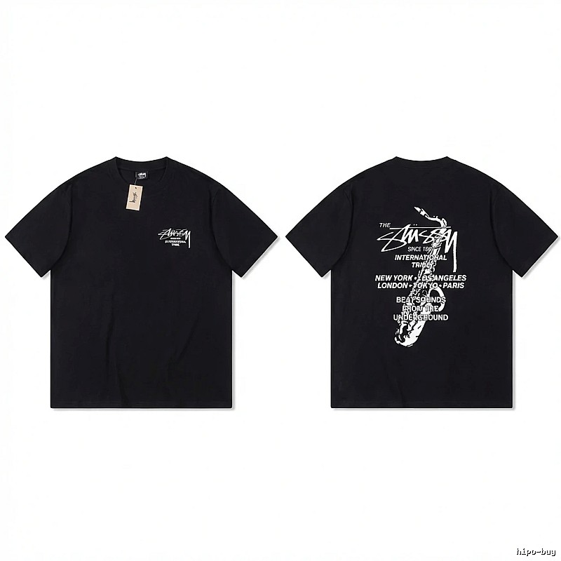 Stussy trendy and cool style black T-shirt